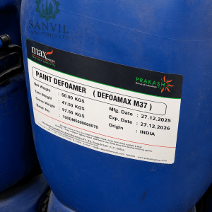 Premium Paint Defoamer for water-based paints, solvent-based coatings, inks, adhesives, and industrial coating applications supplied by Sanvil Industries Ltd.