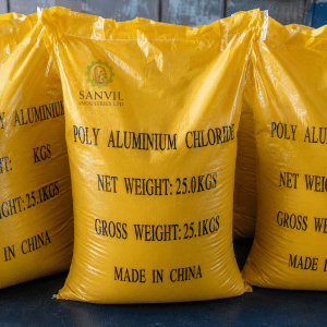 Premium-grade Poly Aluminium Chloride (PAC) for water treatment and industrial applications supplied by Sanvil Industries Ltd.