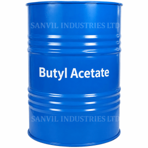 Premium Butyl Acetate (C₆H₁₂O₂) for paints, coatings, adhesives, printing inks, industrial cleaning, and chemical manufacturing supplied by Sanvil Industries Ltd.