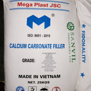 Premium Calcium Carbonate Filler (CaCO₃) for plastics, PVC, paints, rubber, paper, and construction supplied by Sanvil Industries Ltd.