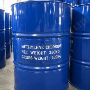 Methylene Chloride Dichloromethane DCM industrial solvent supplied by Sanvil Industries Ltd for chemical processing and manufacturing applications.