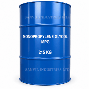 Premium Mono Propylene Glycol (C₃H₈O₂) for food processing, pharmaceuticals, cosmetics, HVAC, refrigeration, and industrial applications supplied by Sanvil Industries Ltd.