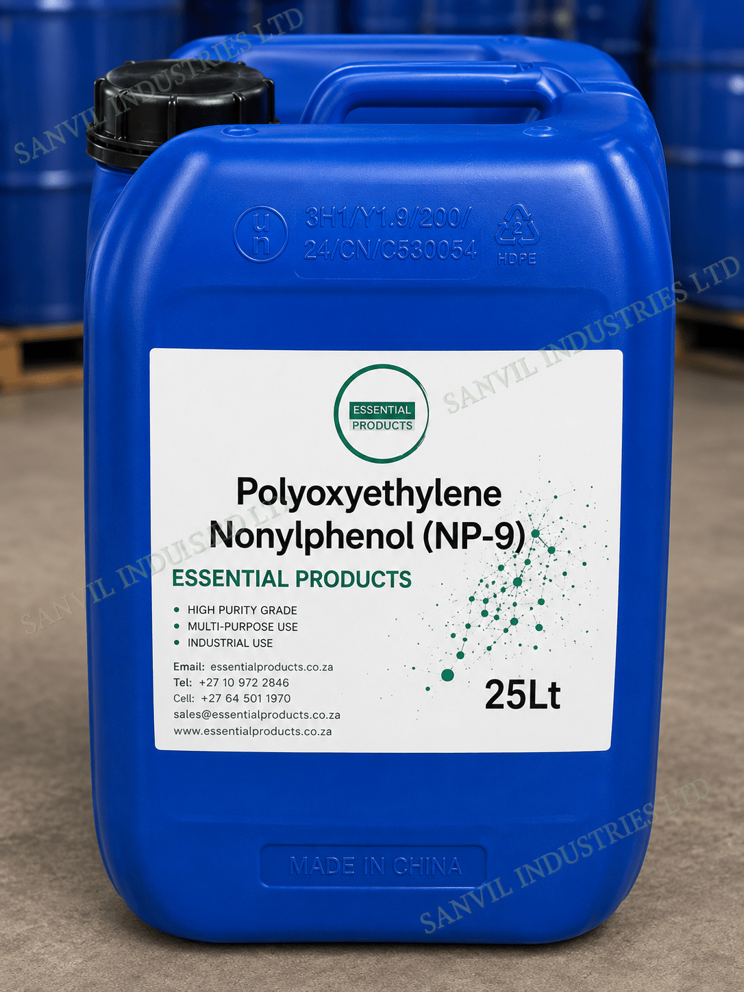 NP9 nonionic surfactant for detergent manufacturing, industrial cleaning, degreasers, textile processing and chemical formulations in Kenya.