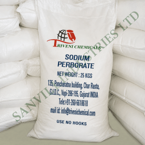 Sodium Perborate oxygen bleaching agent for detergent manufacturing, laundry products, stain removal, textile processing and industrial cleaning supplied by Sanvil Industries Ltd.