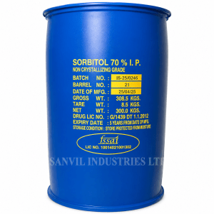 Premium Sorbitol (C₆H₁₄O₆) for food processing, pharmaceuticals, cosmetics, toothpaste, and industrial applications supplied by Sanvil Industries Ltd.