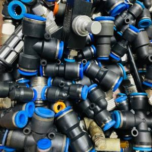 Pneumatic push-in fittings for PU tubing, compressed air, cylinders, solenoid valves and industrial automation systems in Kenya.