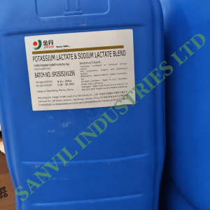 Food-grade potassium lactate and sodium lactate blend for meat, poultry, seafood and commercial food processing in Kenya.