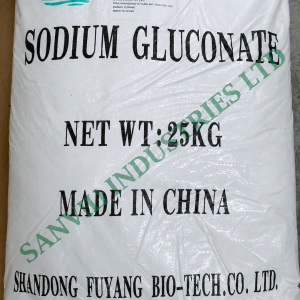 Sodium Gluconate powder for concrete admixtures, detergents, industrial cleaning, water treatment and manufacturing in Kenya.