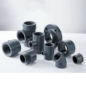 UPVC pipe fittings including elbows, tees, sockets, reducers, unions and adaptors for water, irrigation and industrial piping in Kenya.